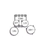 TAMBURO T5R22BSSK 22" Drum Kit Black Sparkle