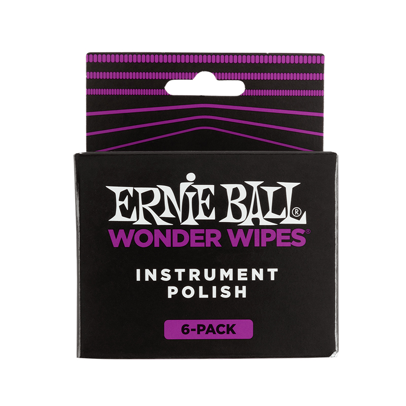 ERNIE BALL Wonder Wipes Instrument Polish 6 Pack P04278