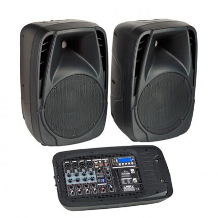 SOUNDSATION [BLUEPORT FX] 2x100W Portable PA System With Active Mixer And Two Passive 2-Way Speakers
