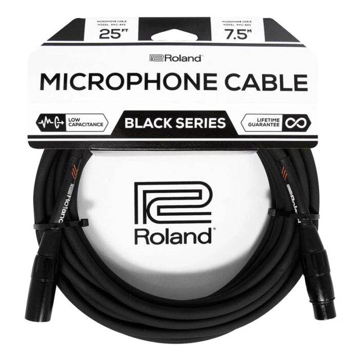 ROLAND RMCB25  7,5M MICROPHONE BLACK SERIES  CABLE