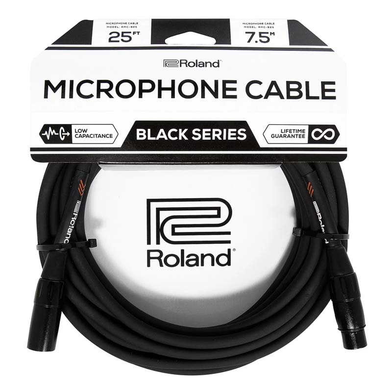 ROLAND RMCB25  7,5M MICROPHONE BLACK SERIES  CABLE