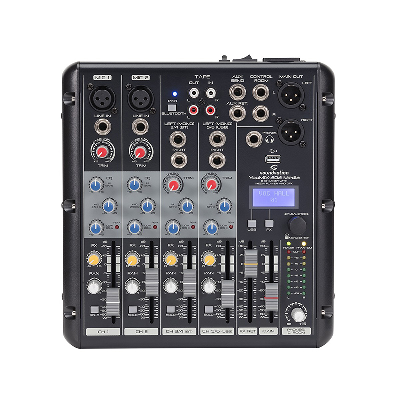 Proel MQ12USB MQ Series 12-Channel Compact Mixer with FX and USB