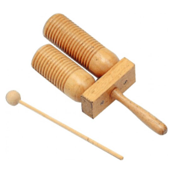 PEACE [RH7] Double Wood Guiro Tone Block With Beater Music Gallery