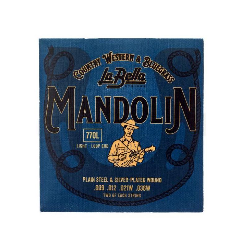 LA BELLA 770L MANDOLIN SILVER SET STRINGS
