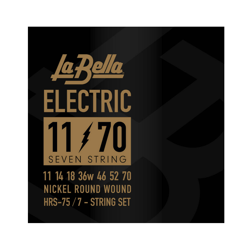 LaBella HRS-75 Nickel Rounds -7-String electric , 11-70