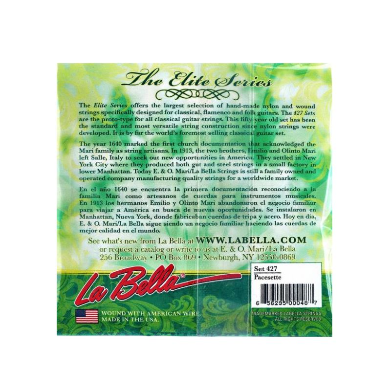 LA BELLA CLS 427 Elite - Clear Nylon, Silver-Plated