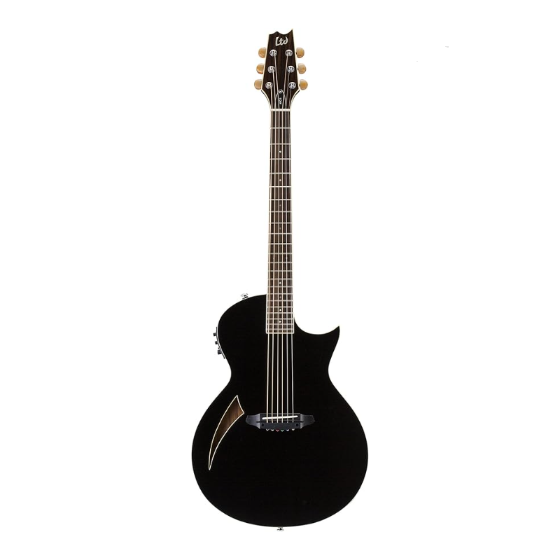 LTD TL-6 BLK Thinline Acoustics With Cutaway
