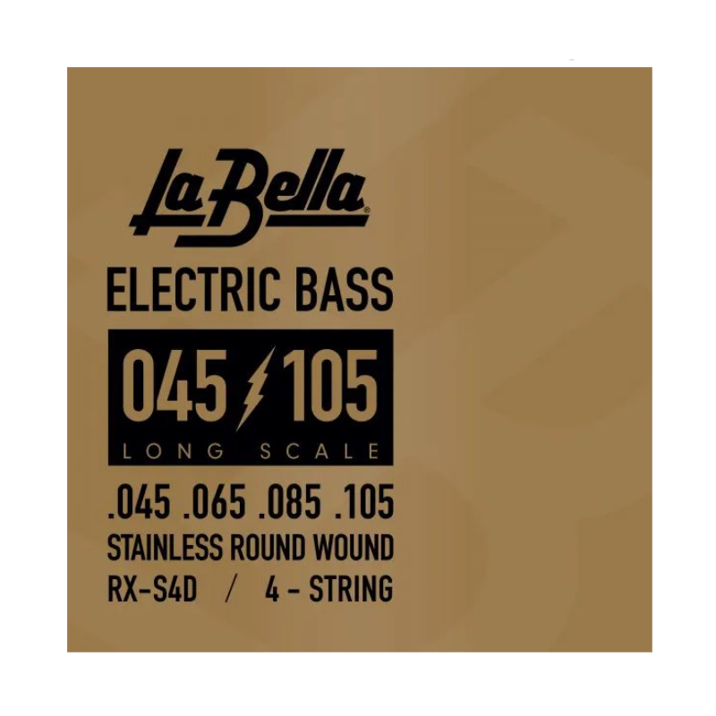 LaBella RX-S4D Rx Stainless , 45-65-85-105 ELECTRIC BASS SET STRINGS