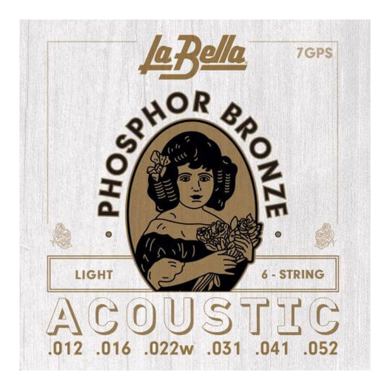 LA-BELLA 7GPS Phosphor Bronze – Light 0.12 SET