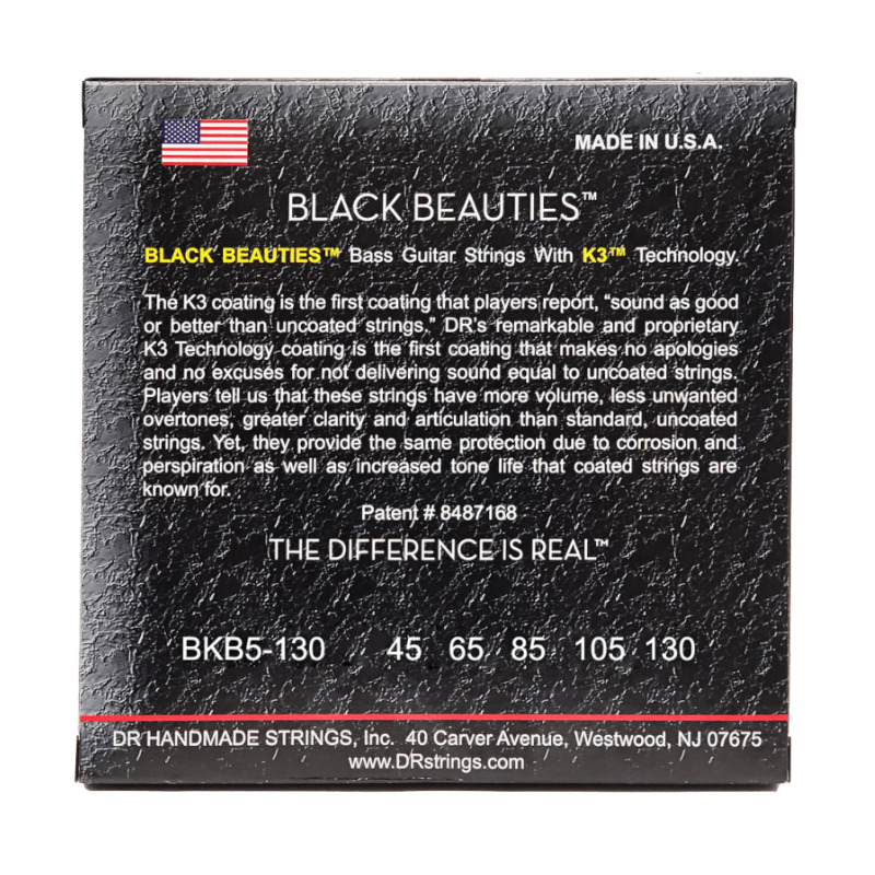 DR BKB5-130 BASS BLACK BEAUTIES 45-130 SET