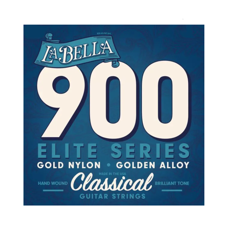 LA BELLA 900 Elite - Gold Nylon, Polished Golden Alloy CLASSIC