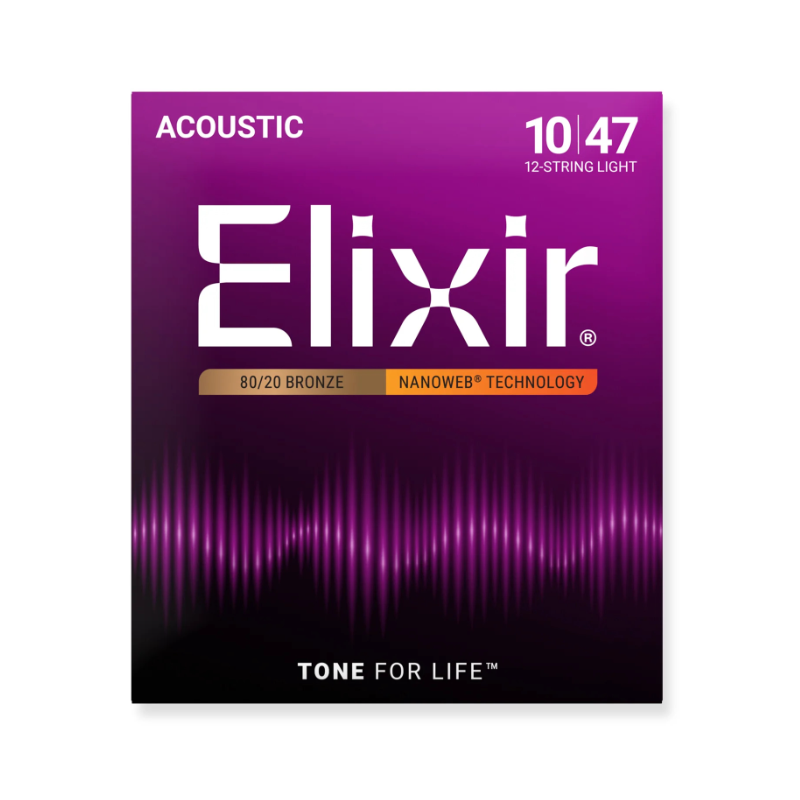 ELIXIR ACOUSTIC NANOWEB 12 string 010 SET 11152 ELIXIR ACOUSTIC NANOWEB 12 string 010 SET 11152