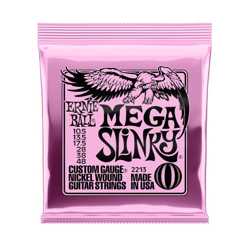 Ernie Ball Mega Slinky Electric Guitar Strings - 10.5-48 Gauge P02213 Ernie Ball Mega Slinky Electric Guitar Strings - 10.5-48 Gauge P02213