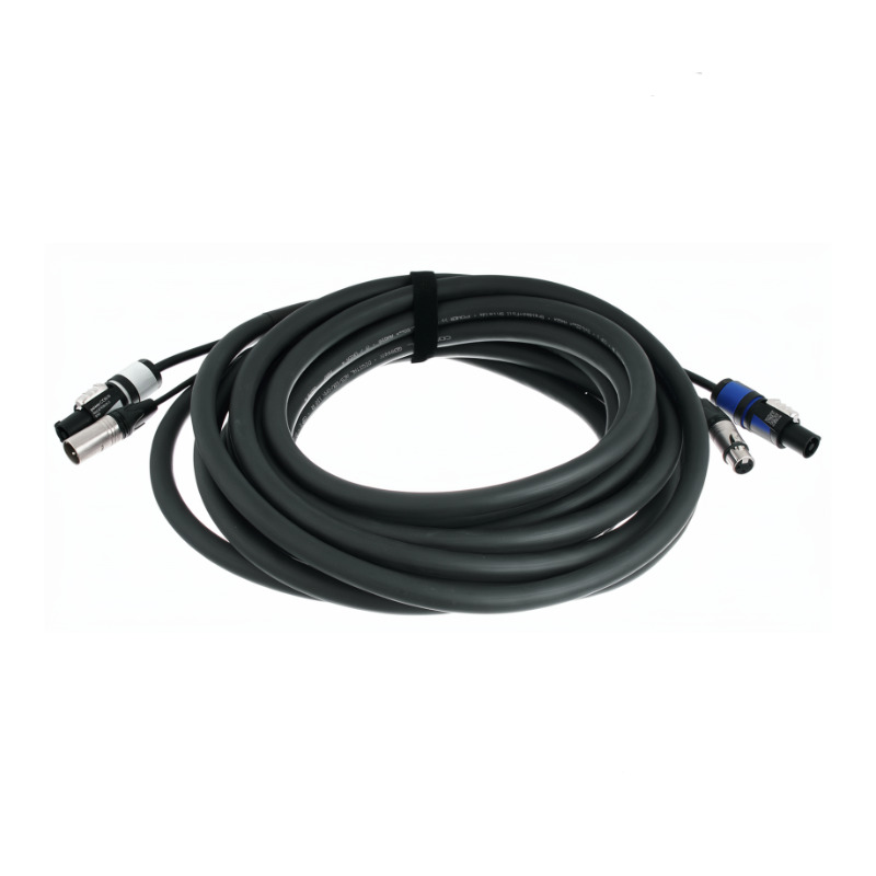 CPH10DMX 10m BLACK PEAK HYBRID PWR/DMX CORDIAL