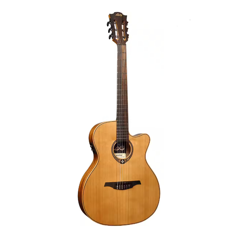 LAG TN170ASCE NYLON AUDITORIUM SLIM CUTAWAY ELECTRO