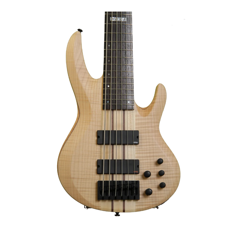 LTD B-1006 Neck-Thru 5pc Maple-Walnut-Ebony Bass