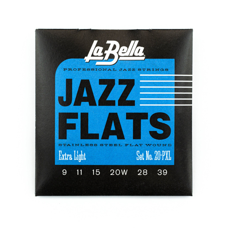 LA BELLA 20-PXL EL. GUITAR JAZZ FLATS  009-039