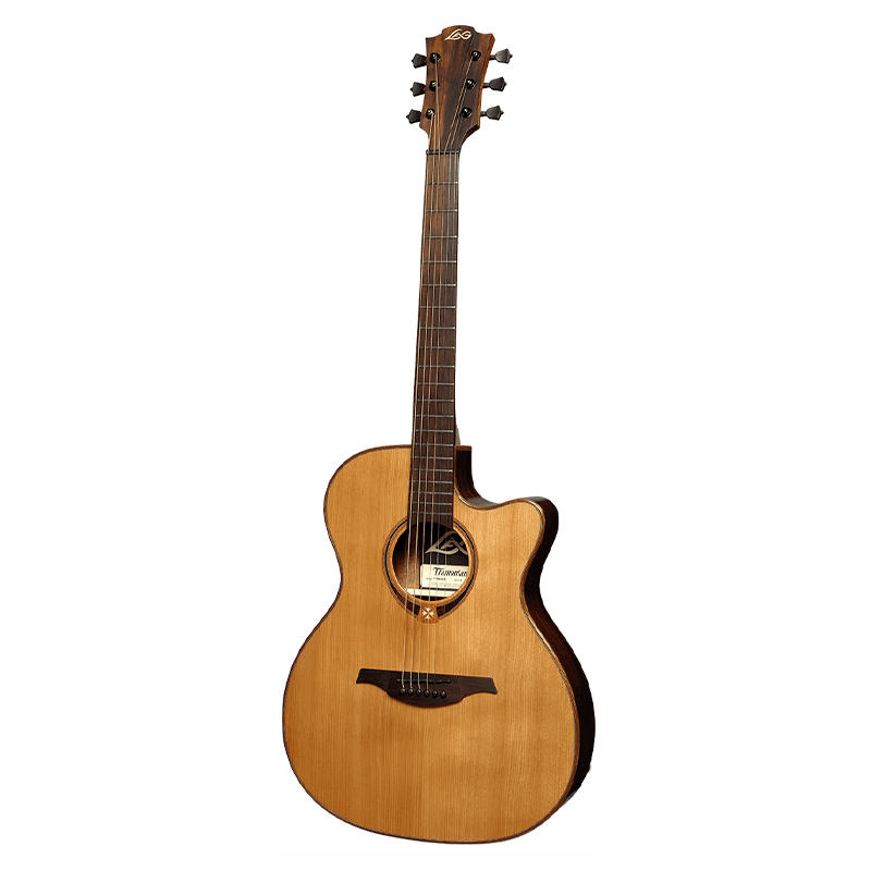 LAG T118ASCE Auditorium Slim Cutaway Electro/Acoustic Guitar LAG T118ASCE Auditorium Slim Cutaway Electro/Acoustic Guitar