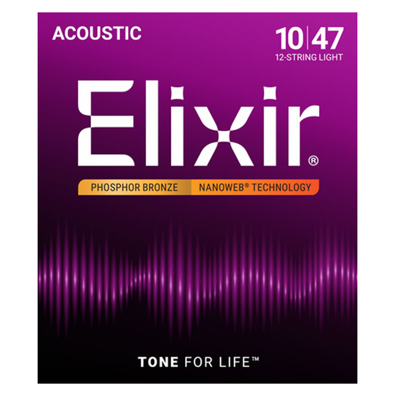 Elixir Nanoweb Bronze 12-String Light 10-47 (16152)