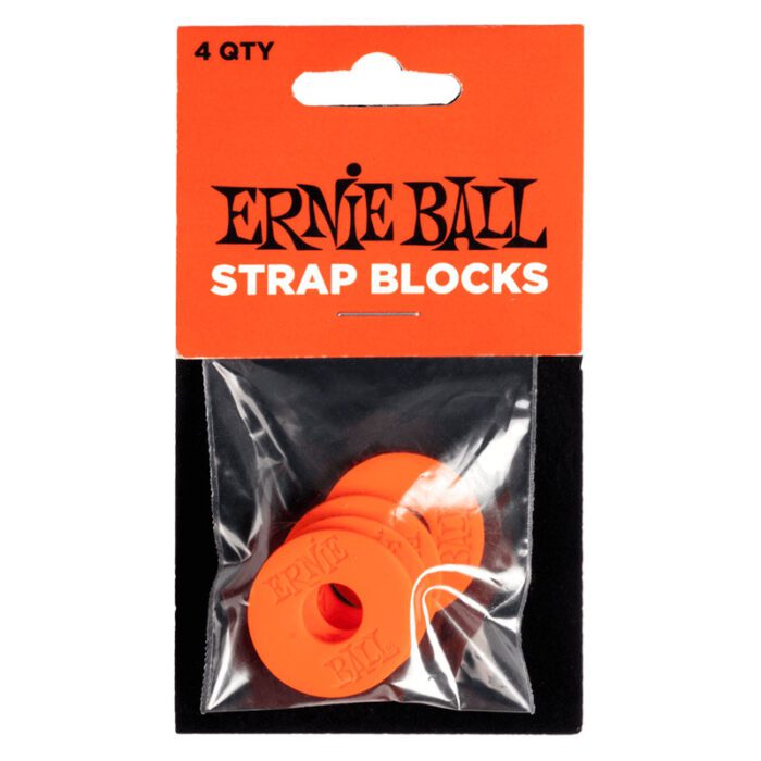 ERNIE BALL Strap Blocks - Red - 4 Pack