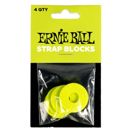 ERNIE BALL Strap Blocks - Green - 4 Pack
