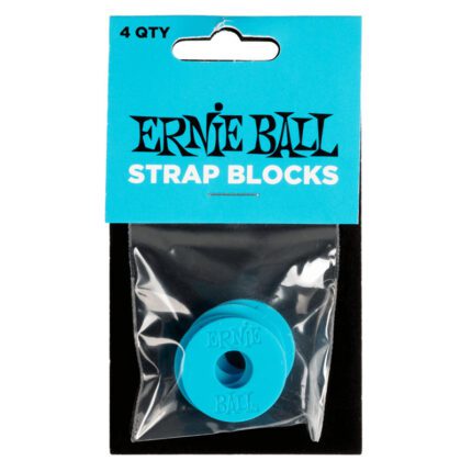 ERNIE BALL Strap Blocks - Blue - 4 Pack