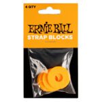 ERNIE BALL Strap Blocks - Orange - 4 Pack
