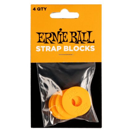 ERNIE BALL Strap Blocks - Orange - 4 Pack