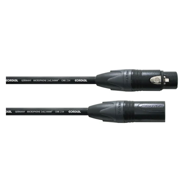 CORDIAL CPM 10 FM 234 Microphone Cable With Low Resistance For Longer Distances 10m