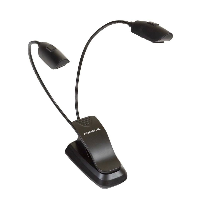 PROEL Two Gooseneck Led Lamp With 6 Leds Black PROEL Two Gooseneck Led Lamp With 6 Leds Black