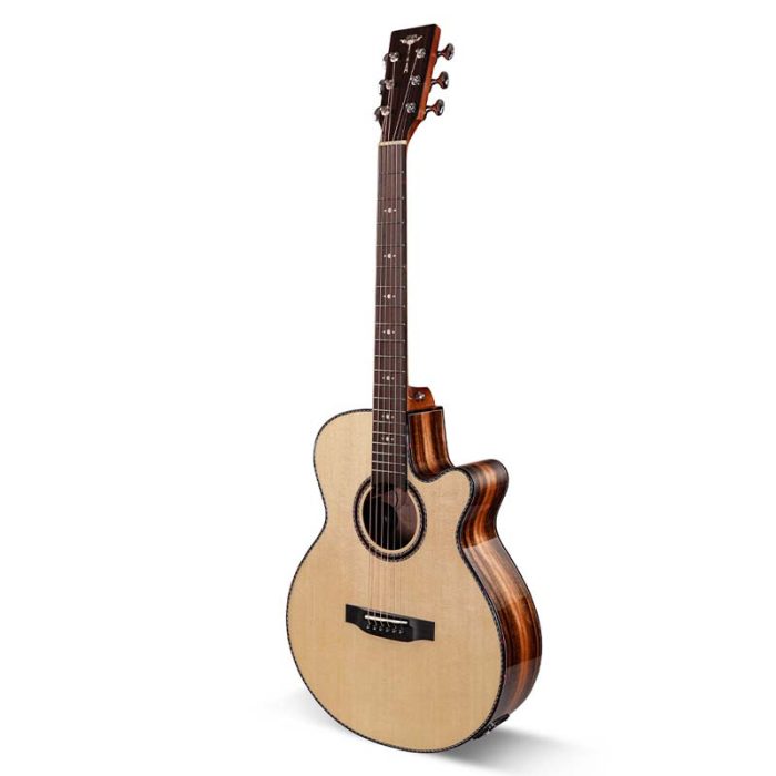 TYMA A2 CUSTOM -ZL Solid Sitka Spruce/African Ebony T-5 Pickup-up El/Acoustic Guitar