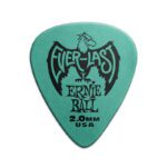 ERNIEBALL Everlast Picks - 2.0mm Teal - 12 Pack