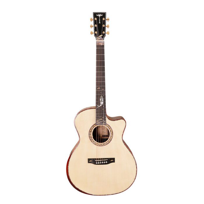 TYMA V-40E All Solid Electro Acoustic Guitar