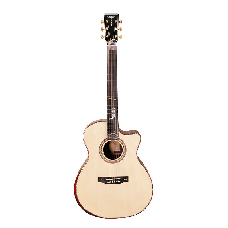 TYMA V-40E All Solid Electro Acoustic Guitar