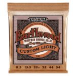 ERNIE BALL Custom Light Earthwood Phosphor Bronze Acoustic Guitar Strings 11.5-54 Gauge