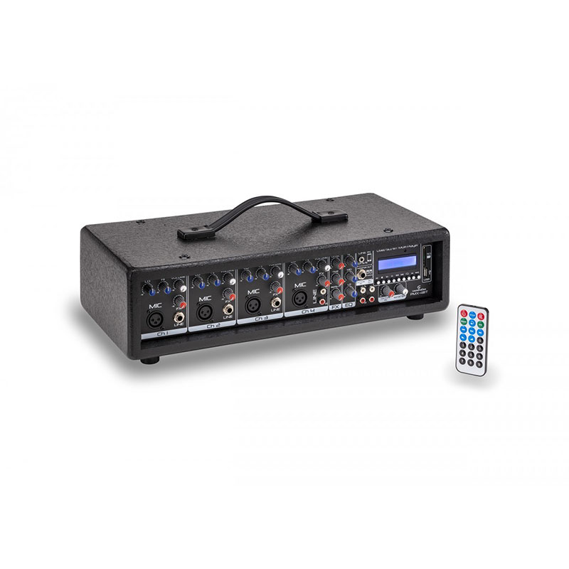 SOUNDSATION [PMX-4BT] 6-Channels 200+200W Max. Powered Mixer With Effects, MP3 and Bluetooth