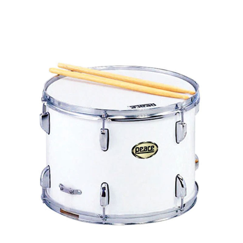 PEACE MD-1410S white CADET SERIES MARCHING SNARE DRUM 14 X 10