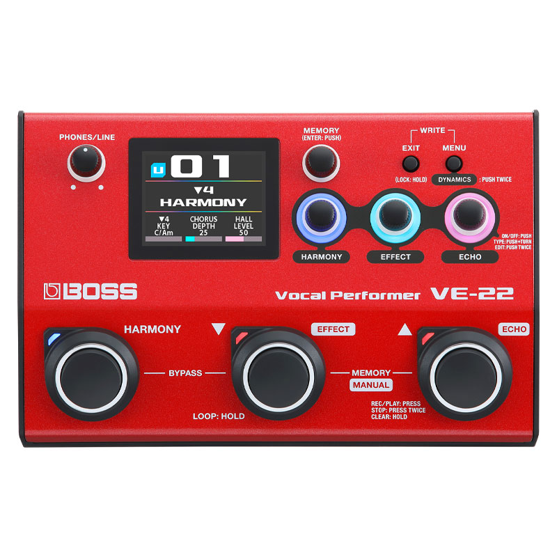 Boss VE-22 Vocal Performer -Multi-Effect Vocal Processor