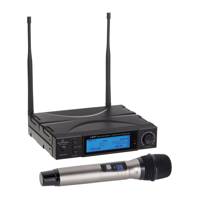 SOUNDSATION [WF-U1300H] True Diversity 300 Channels Wireless Microphone System with Handheld Microphone