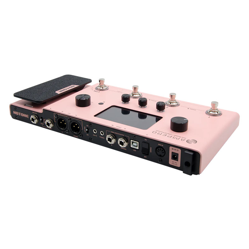 Hotone Ampero Pink Limited Edition AMP Modelling Processor Pedal MP-100PK