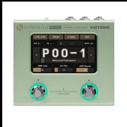 Hotone Ampero Mini Matcha MP-50MC Multi-Effect Pedal For Electric Guitar Hotone Ampero Mini Matcha MP-50MC Multi-Effect Pedal For Electric Guitar