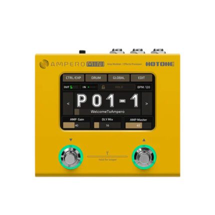 Hotone Ampero Mini Mustard MP-50MT Multi-Effect Pedal For Electric Guitar Hotone Ampero Mini Mustard MP-50MT Multi-Effect Pedal For Electric Guitar