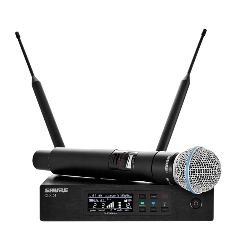 SHURE QLXD2/B58A Handheld Transmitter with Beta 58A Capsule