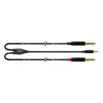 Cordial CFY 3 WPP 3.5 mm Stereo Jack To 2x 6.3 mm Mono Jack Y-adapter
