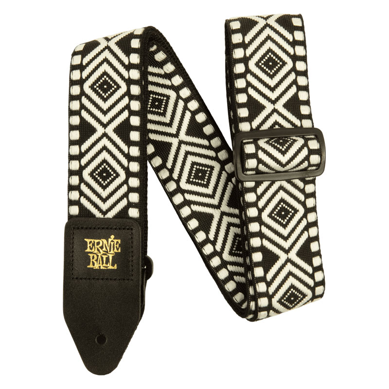ERNIEBALL Classic Jacquard Guitar Strap/Bass Strap - White Savannah P05343 ERNIEBALL Classic Jacquard Guitar Strap/Bass Strap - White Savannah P05343