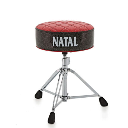 Natal H-ST-DTRB Deluxe Drum Throne Red Top Black Sides Natal H-ST-DTRB Deluxe Drum Throne Red Top Black Sides