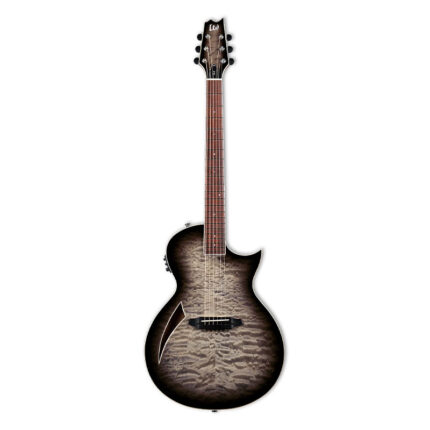 ESP LTD TL-6 QM Charcoal Burst -Steel-String Guitar With Pickup ESP LTD TL-6 QM Charcoal Burst -Steel-String Guitar With Pickup