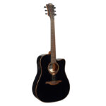 LAG [T118DCE-BLK] Dreadnought Cutaway Acoustic-Electric Black