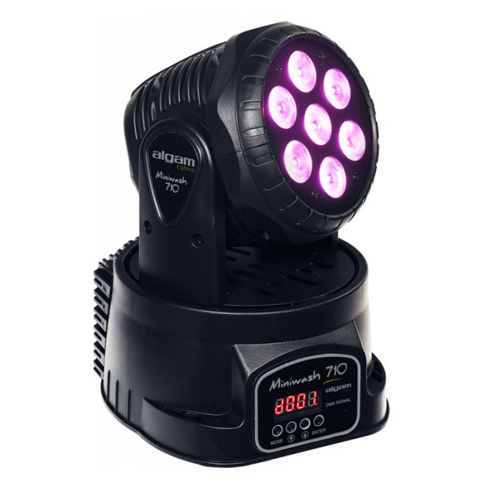 ALGAM MINIWASH 710 RGBW LED Wash Moving Head 7 x 10W