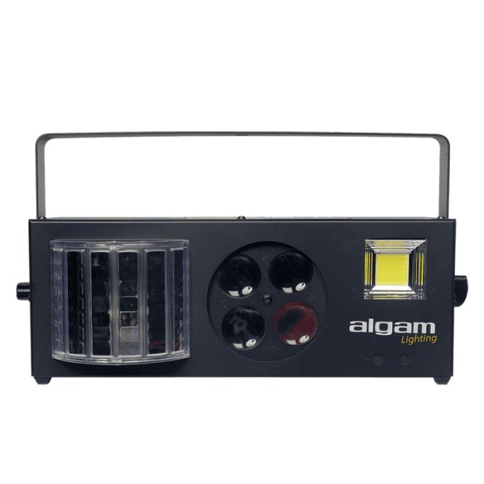 ALGAM HYBRID4 4-in-1 Combo LED Light Effect – Derby, Strobe, Gobo, Laser